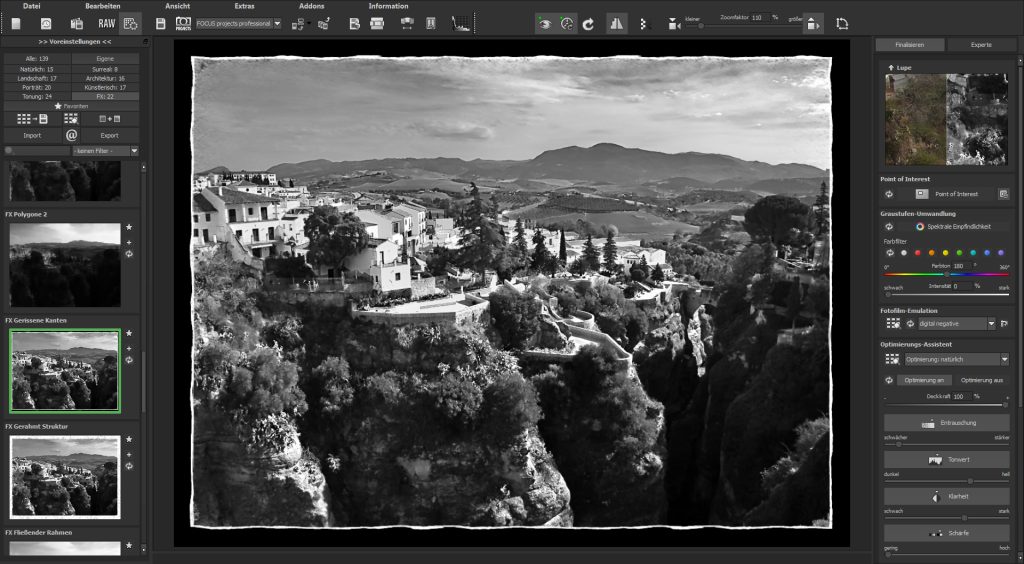 Franzis BLACK WHITE Professional 8.25.04078 PC Software 