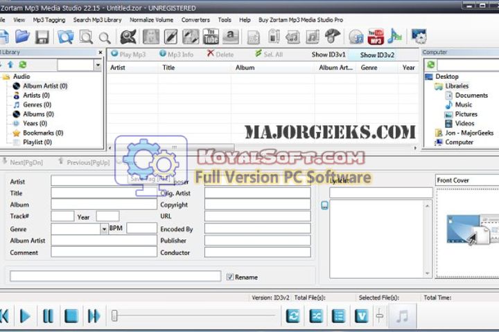 Zortam Mp3 Media Studio Pro v33.55 for pc software