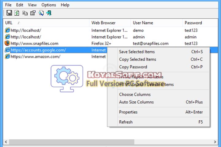 WebBrowserPassView 2026 v2.18 Latest version