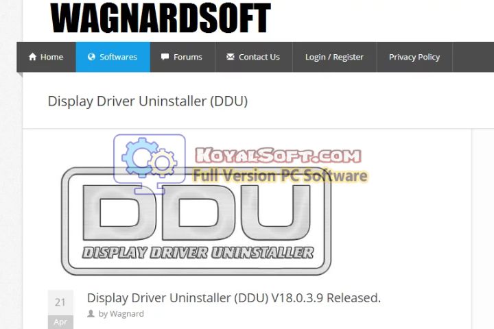 Display Driver Uninstaller 2026 v18.1.3.8 for pc software