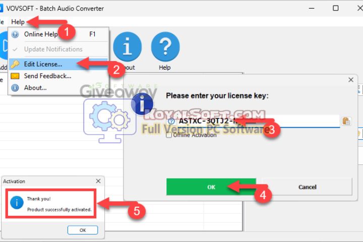 VovSoft Batch Audio Converter 2026 v1.7 for pc software