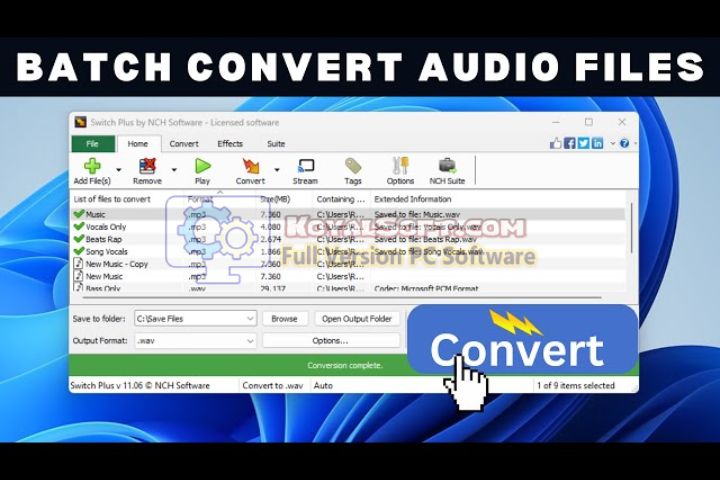 VovSoft Batch Audio Converter 2026 v1.7 Latest version
