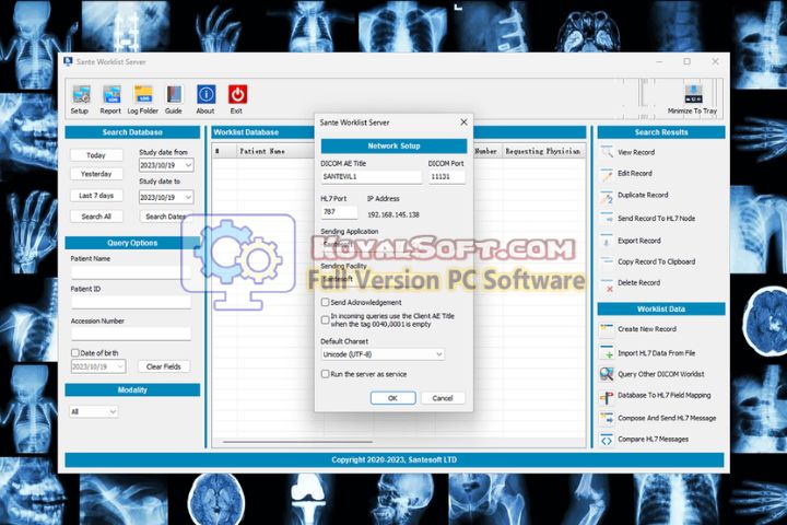 Sante DICOM Worklist Server 2026 v2.4.4 free download Sante DICOM Worklist Server 2026 v2.4.4 free download