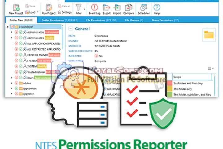NTFS Permissions Reporter v5.0.631.0 free download
