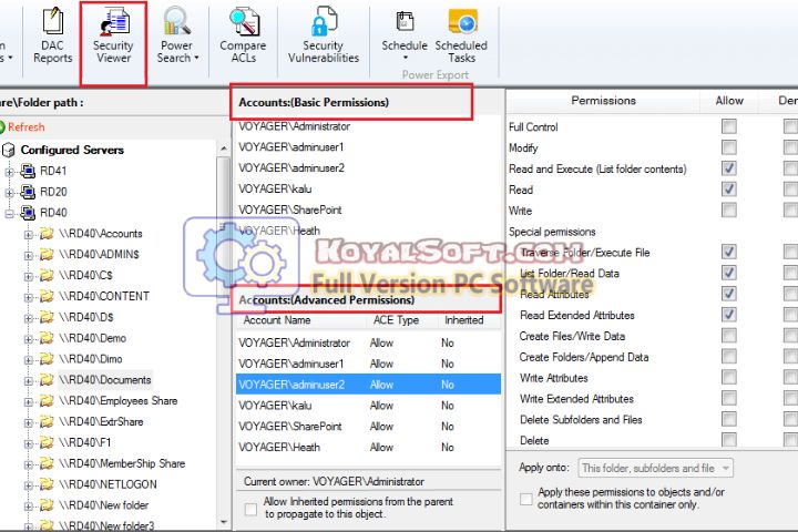NTFS Permissions Reporter v5.0.631.0 Latest version
